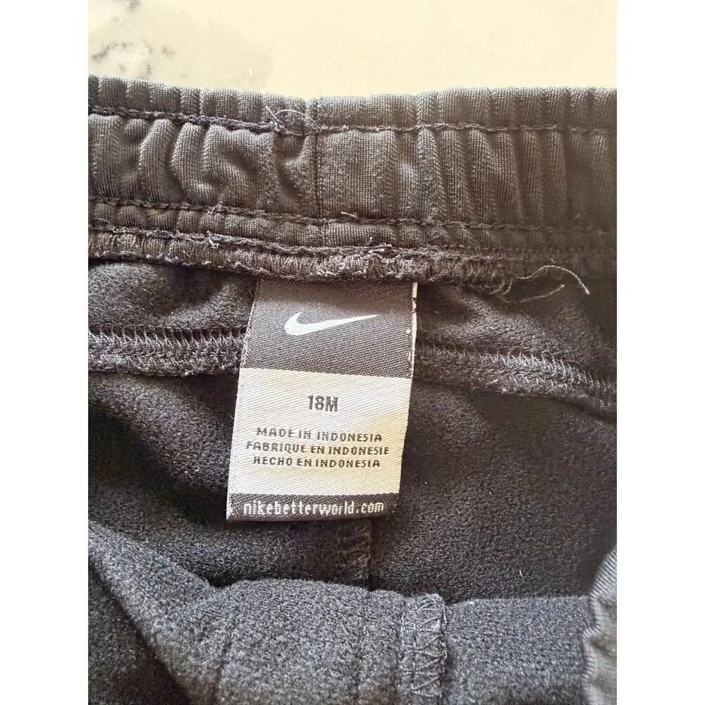 Comfortable Nike Baby Boys 18M Athletic Pants - Black & White